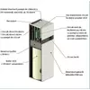 Pompă de căldură aer-apă Centrometal HP-Cm Split Tower EH de 6 kW cu compresor cu invertor  (R32 / 230V / A+++)